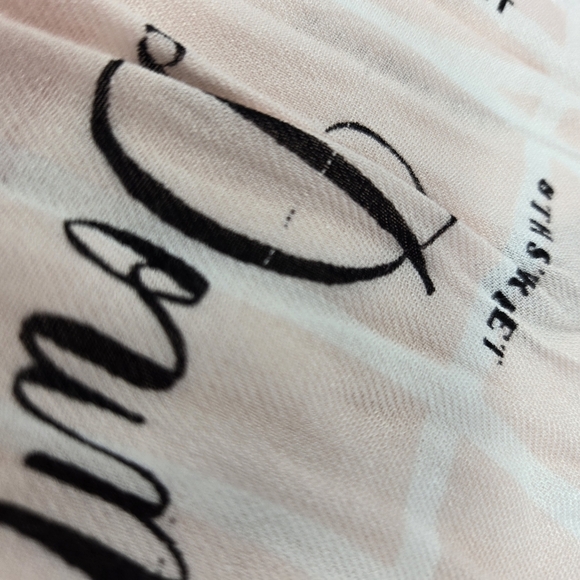 KATE SPADE NEW YORK MANHATTAN MAP OBLONG SCARF PINK & BLACK WOMEN OS *FLAWED* - Picture 9 of 16